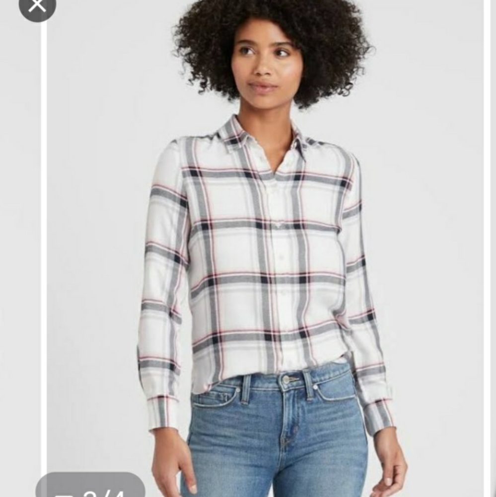 Banana Republic Dillion Classic Fit Flannel Shirt.